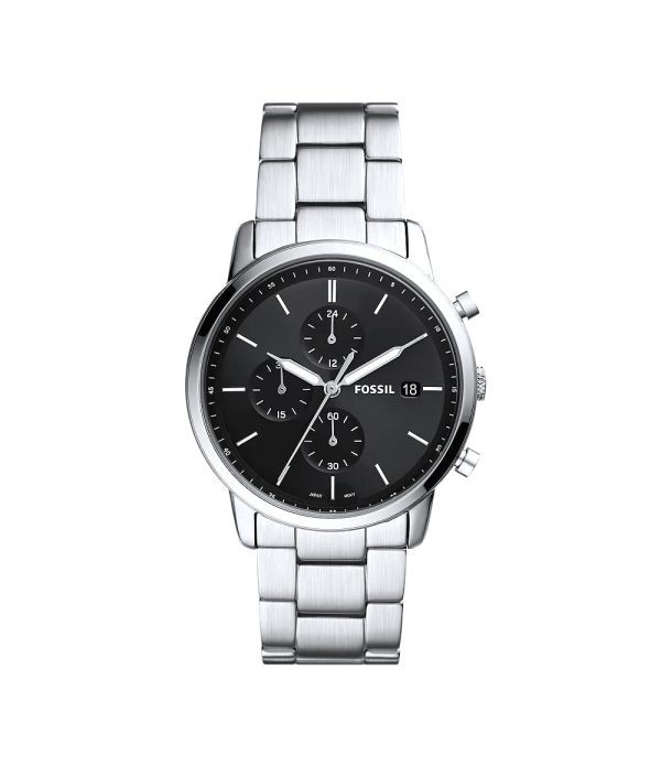 Fossil Minimalist Chronograph Stainless Steel Watch on Sale