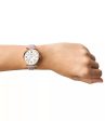 Fossil Women s Carlie Three-Hand Date Gray LiteHide™ Leather Watch Online Hot Sale