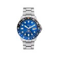 Fossil Blue GMT Stainless Steel Watch Online Sale