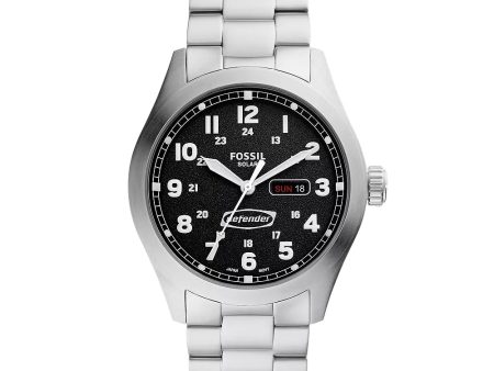 Fossil Defender Solar-Powered Stainless Steel Watch Fashion