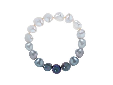 Shashi Bracelet La Fumee Authentic Freshwater Pearl, Stretch Cord Sale