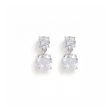 Shashi Drop Earring White Gold post stainless steel For Discount