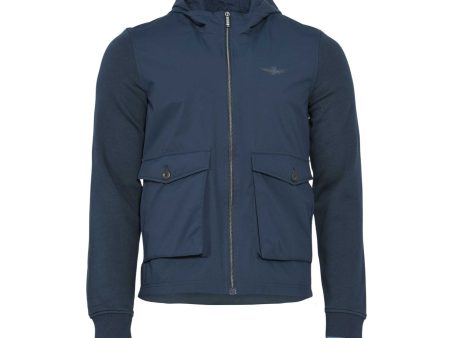 Aeronautica Militare Men s Regular Fit Dark Blue Jacket For Sale