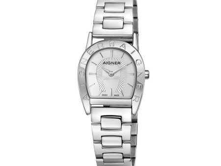 Aigner Pisa Women s Stainless Steel Case & Bracelet With Silver White Dial Watch Supply