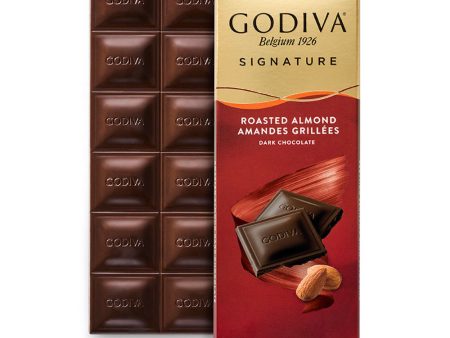 Godiva Tablet Dark Roasted Almonds 90g Online Hot Sale