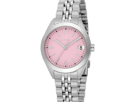 ESPRIT Ladies Madison II Silver Stain Steel Pin Dial Watch on Sale