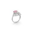 Swarovski Idyllia Cocktail Ring Mixed cuts Shell  Pink Rhodium plated Cheap