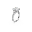 Swarovski Constella cocktail Ring Square cut, Pavé, White, Rhodium plated Sale