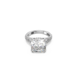 Swarovski Constella cocktail Ring Square cut, Pavé, White, Rhodium plated Sale