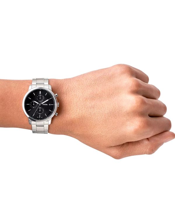 Fossil Minimalist Chronograph Stainless Steel Watch on Sale