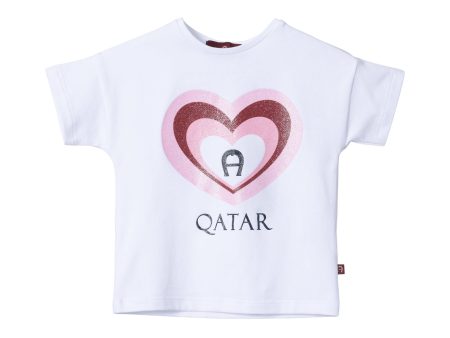 Aigner Kids Baby Girl s White T-Shirt Online Hot Sale