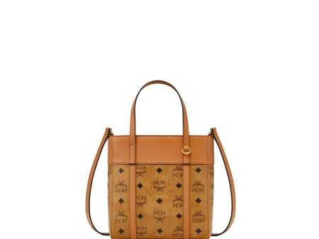 MCM Women s Aren Top-Zip Shopper in Visetos Leather Mix Supply